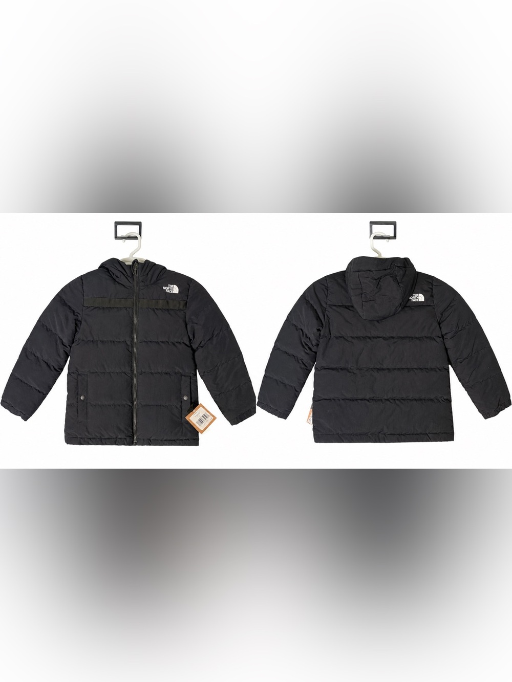 The North Face Youth Reversible Down Jacket Black Youth S 7/8 NWT